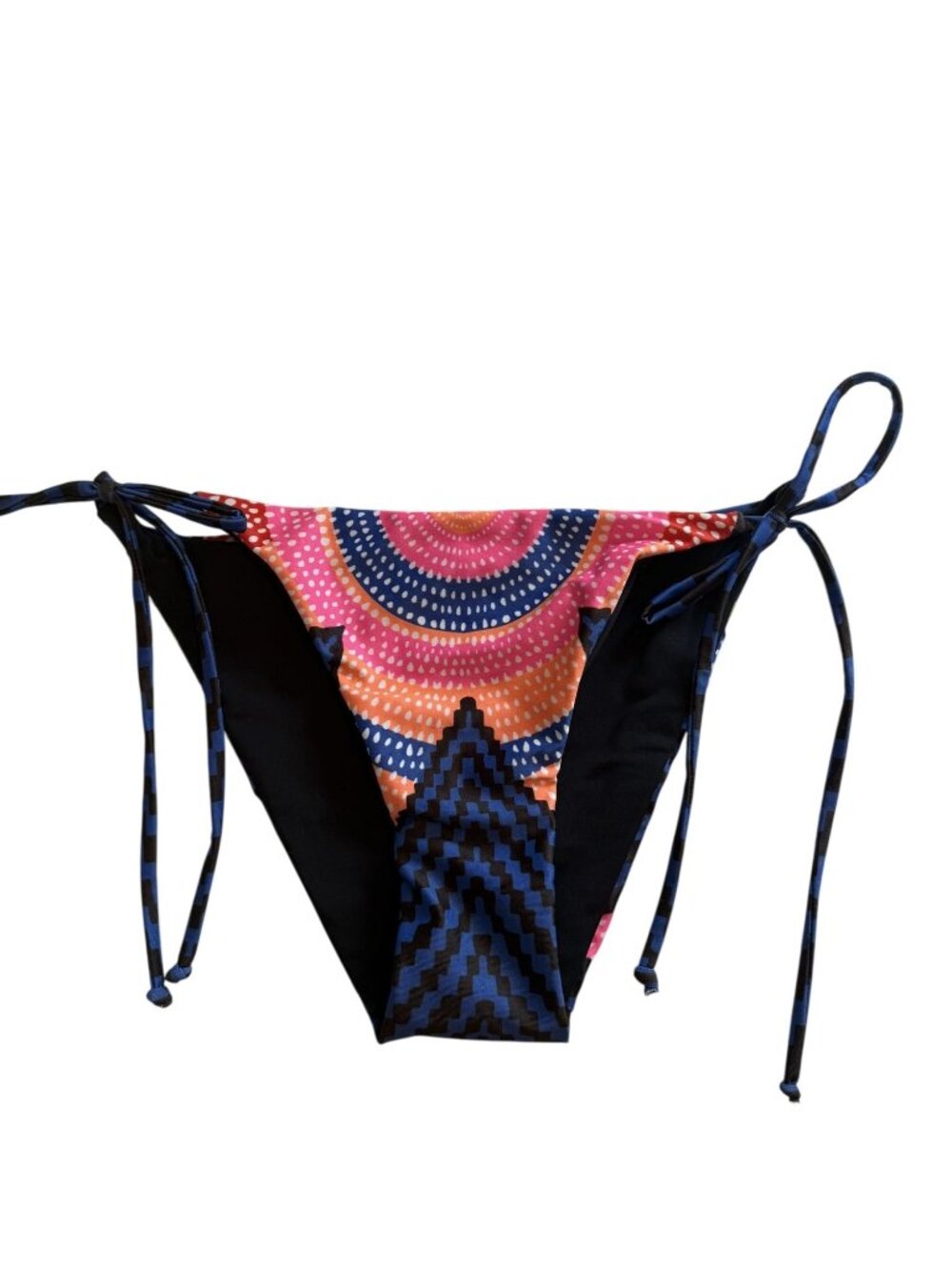 NWT Mara Hoffman Reversible Classic String Bikini Bottom Blue Size XS $99 [jb]